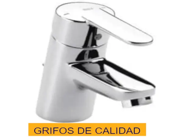 Grifo monomando de lavabo marca Roca, montado y en buen estado Grifo de lavabo Roca reparado por fontanero profesional de Reparhogar Barcelona